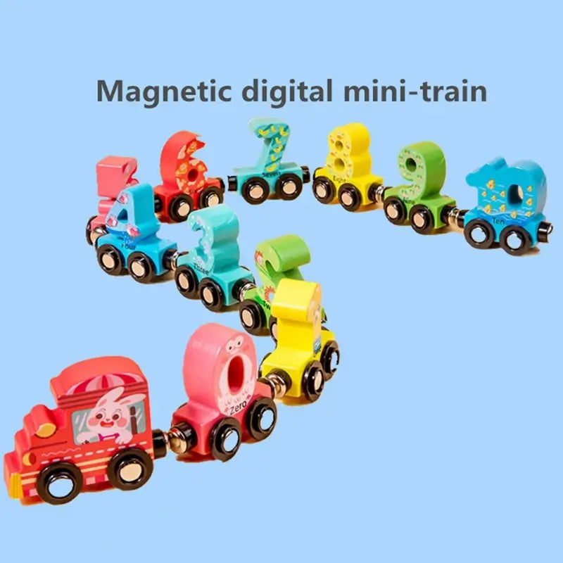 Magnetic Digital Number Train Toy For Kids