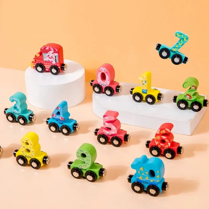 Magnetic Digital Number Train Toy For Kids