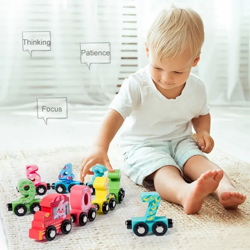 Magnetic Digital Number Train Toy For Kids