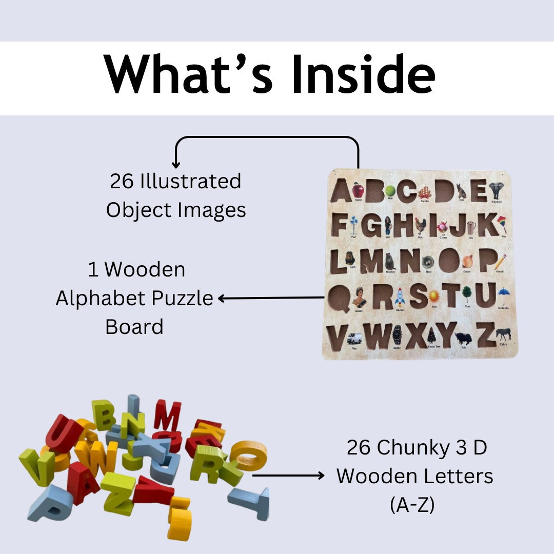 Capital Alphabets Puzzle -  ABC Learning Board