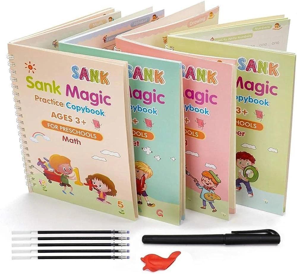 Kids Creativity Combo – Magic Water Book, LCD Writing Tablet & Sank Magic Book