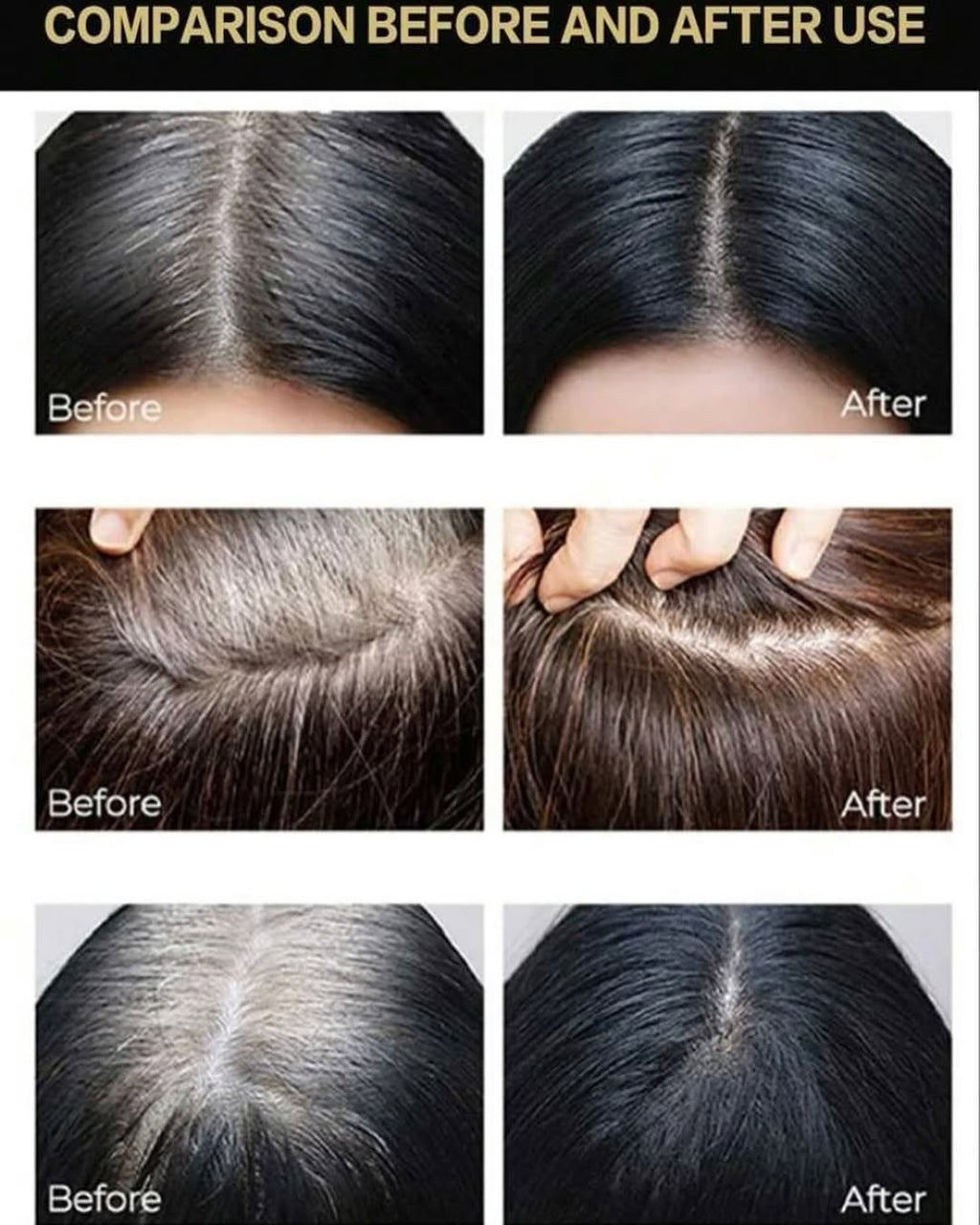 New 2 in One Hair Dye Color Stick (Black,Brown)